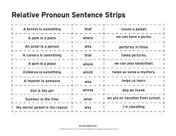 It is not necessary and the main clause is complete without it. Relative Pronouns Who Whose Whom That Which Where Timesmagazinus Pronomen Arbeitsblatt Possessivpronomen Arbeitsblatt Englisch