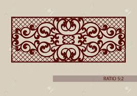 Template cutting wedding invitation, greeting card. Lace Ornament Vorlage Fur Dekorative Paneele Das Bild Ist Geeignet Fur Druck Gravur Laser Geschnitten Papier Holz Metall Schablonenherstellung Lizenzfrei Nutzbare Vektorgrafiken Clip Arts Illustrationen Image 68308284