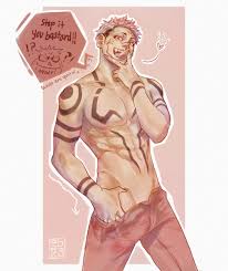 Hi everyone, its my first time posting on reddit and Im nervous. I  recently binged JJK and I am in love with it. Heres a fanart of our man  Sukuna. Hope you