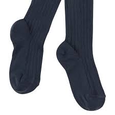 Knit rib elastane waistbands ribbing strip, neotrims stretch 2 x 2 fabric material, soft handle, great recovery resilient. Condor Navy Blue Rib Knit Strumpfhose Melijoe