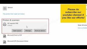 To easily solve this issue and properly install hp laserjet 1018 on windows 10 machine you should download drivers from the links below. Download Hp Laserjet 1018 Driver
