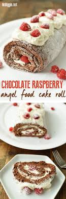 Chocolate Raspberry Angel Food Cake Roll Recipe Cake Roll Angel Food Cake Roll Recipes