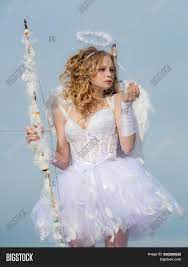 The real life cupid caught on camera. Lovely Girl Cupid Bow Image Photo Free Trial Bigstock