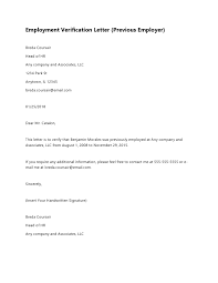 Check spelling or type a new query. 30 Employment Verification Letter Samples Word Pdf Templatearchive