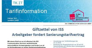 Check spelling or type a new query. Giftzettel Von Iss Cs Arbeitgeber Fordert Sanierungstarifvertrag Ver Di