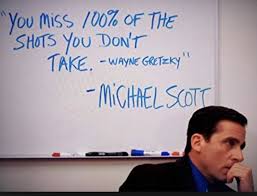 Michael scott, the show's leading character quoted both gretzky and himself for the saying. Vancouver Canucks On Twitter You Miss 100 Of The Shots You Don T Take Michael Scott