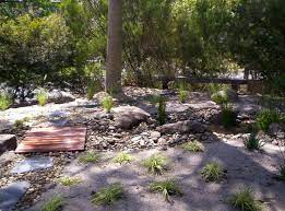 Floating Timber Walkway Dry River Bed Steppers Native Garden Australian Native Garden Garden Design