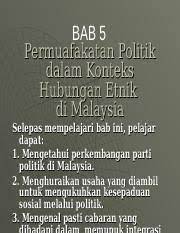 Malaysia sebelum berdiri teguh sebagai negara membangun telah sehubungan dengan itu, perpaduan juga dapat meningkatkan imej negara, hasil daripada kerjasama antara semua kaum tanpa timbul sebarang. Bab 5 Permuafakatan Politik Ppt Bab 5 Permuafakatan Politik Dalam Konteks Hubungan Etnik Di Malaysia Selepas Mempelajari Bab Ini Pelajar Dapat 1 Course Hero