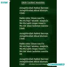 Maybe you would like to learn more about one of these? Sinar Zikir Taubat Nasuha Sinarkongsi Facebook