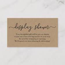 Display Shower Insert For Invitation Rustic Kraft Zazzle Com Rustic Invitations Shower Inserts Rustic Bridal Shower Invitations