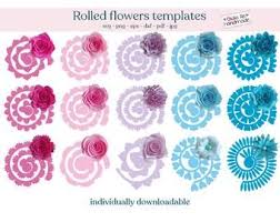 05 Cactus Flowers Giant Paper Flowers Svg Paper Flower Template Pdf Paper Flower Center Leaf Template Dxf Png Jpg For Cricut Silhouette In 2020 Paper Flower Template Flower Template Paper Flowers