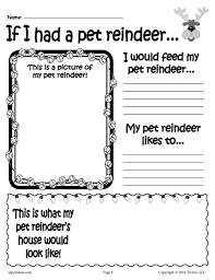 If I Had A Pet Reindeer Printable Christmas Worksheet Christmas Writing Activities Christmas Worksheets Christmas Activities For Kids