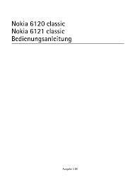 Nokia 6121 classic Bedienungsanleitung