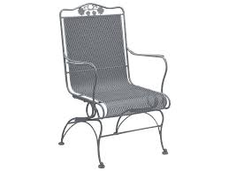 Woodard Briarwood Wrought Iron High Back Coil Spring Lounge Chair 400066 Patio Chairs Outdoor Dining Chairs Wrought Iron Patio Chairs