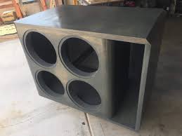 Quad 15 Custom Kerf Ported Subwoofer Box Hand Made In The Usa In 2020 Subwoofer Box Design Subwoofer Box Custom Subwoofer Box