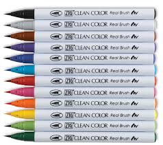 Zig Clean Color Real Brush Pens And Sets