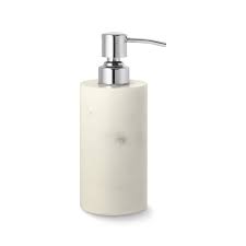White Marble Soap Dispenser Williams Sonoma Each handcrafted design is finished with solid brass trim, which highlights the intrinsic beauty of the marble.