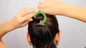 How To Make A Bun For Short Hair Short Hair Bun Short Hair Styles Short Hair Updo