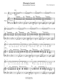 Music video by bruce springsteen performing hungry heart. Klavier Musiknoten Hungry Heart Mittlere Stufe Mit Orchester Springsteen
