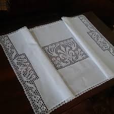 Riservati Per Etsy Design Awards 47 Lungo Pizzo Tavolo Image 0 Lace Table Runners Lace Table White Table Cloth