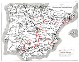 Map of france with cities and trains. History Of Rail Transport In Spain Wikipedia