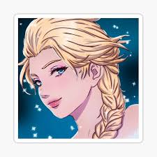 Custom Name Elsa Stickers for Sale