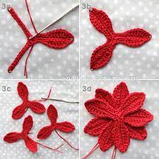 Poinsettia Napkin Ring Free Crochet Pattern Craft Passion Holiday Crochet Christmas Crochet Patterns Crochet Designs