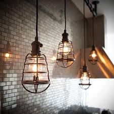 Antique Brass Retro Loft Droplight Fixture Iron Cage Pendant Light Eperiodled