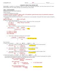 Updated Chem Cp Final Review Key