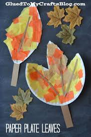 Tissue Paper Paper Plate Leaf Fall Kid Craft Idea Fall Crafts Fall Crafts For Kids Thanksgiving Crafts For Kids