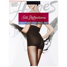Hanes Silk Reflections High Waist Control Top Pantyhose 0b184