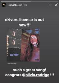 The song was premiered on january 8, 2021, accompanied by a music video. Olivia Rodrigo And Joshua Bassett Drivers License Drama