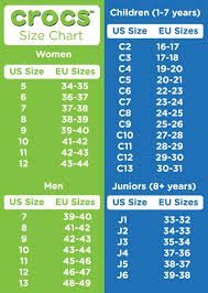 55 Comprehensive Size Chart For Crocs