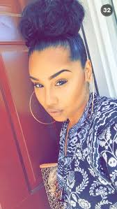 Pinterest Xpiink Black Hair Bun Hair Styles Hair Inspiration
