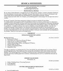 background actor resume example