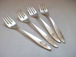 Pan Am Airlines Forks Vintage Silverplate Forks Set Of 4 Pan American Airways Forks Silverware Flatware Paa Forks Vintage Silverplate Fork Set Silver Plate