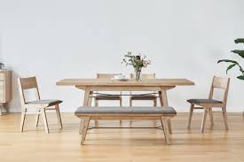 Miles Extendable Dining Table Castlery In 2020 Light Oak Dining Table Birch Dining Table Dining Table With Bench