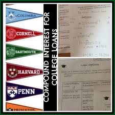 Real World Application Of Compound Interest When Students Calculate College Loans Use For Co College Loans Scholarships For College Financial Aid For College