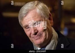 Univision CEO Randy Falco is seen speaking with the press in the lobby of  Trump Tower in New York, NY, USA