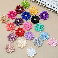 When i was conceptualizing this tutorial, i imagined how women in the past made feather flowers without the use of hot glue or any other special tools. Wholesale 100pcs Lot Hand Made Dia 2 6cm Ribbon Rose With Crystal Wedding Artificial Flower Decoration Diy Accessoires Ribbon Grosgrain Ribbon Roseribbon Factory Aliexpress