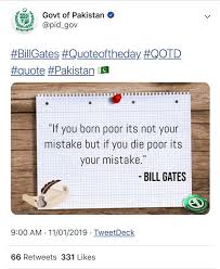 Not only known just for his incredible contributions to technology, gates is also recognized for his generosity and wisdom. Government Account Tweets And Deletes Incorrect Bill Gates Quote
