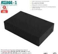 NEMA 1 Mean Well Power Supply Enclosure for LPV-20,35,60 & LPC-20,35,60  Drivers