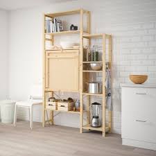 Ivar 2 Section Unit With Foldable Table Width 52 3 4 Ikea Foldable Table Ikea Ivar Fold Out Table