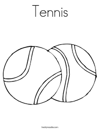 All sports coloring pages including this tennis racket coloring page can be downloaded and printed. Tennis Ball Coloring Pages Coloring Home