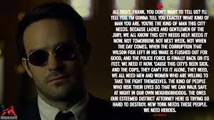 being strangled didn't you hear? Matt Murdock Quotes Magicalquote
