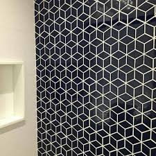 Cubica Azul Klein Da Portobello Por Carla Napoliao Pastilhas Mosaicos Banheiro