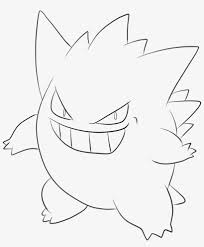 Pokemon coloring pages printable adult coloring pages mandala coloring pages coloring pages for kids ghost type pokemon black pokemon pokemon pokemon pokemon cards boy coloring. Gengar Drawing At Getdrawings Pokemon Gengar Line Art Transparent Png 827x967 Free Download On Nicepng