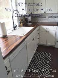 Tutorial On Diy Walnut Butcher Block Countertops Install Dark Walnut Bb From Lumber Liquidators White Diy Kitchen Remodel Kitchen Renovation Kitchen Remodel