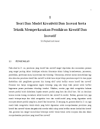 Pdf Teori Model Dan Kreativiti Pdf Siti Najihah Jamal Academia Edu
