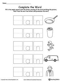 Complete The Word An Word Family Word Family Worksheets Word Families Family Worksheet
